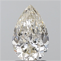 Natural Diamond 1.50 Carats, Pear with  Cut, J Color, SI2 Clarity and Certified by GIA