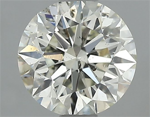 Picture of Natural Diamond 0.80 Carats, Round with Excellent Cut, L Color, I1 Clarity and Certified by GIA