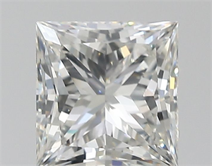 Picture of Natural Diamond 1.06 Carats, Princess with  Cut, I Color, VS1 Clarity and Certified by GIA