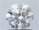 Diamante Natural 0.86 quilates, Redondo , Color G, claridad VS2 y certificado GIA