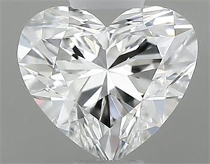 Picture of Natural Diamond 0.40 Carats, Heart with  Cut, E Color, VVS1 Clarity and Certified by GIA