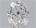 Natural Diamond 0.72 Carats, Oval with  Cut, D Color, SI1 Clarity and Certified by GIA