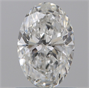 Natural Diamond 1.00 Carats, Oval with  Cut, F Color, SI2 Clarity and Certified by GIA
