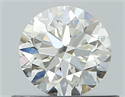 Diamante Natural 0.50 quilates, Redondo , Color I, claridad IF y certificado GIA