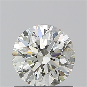Picture of Natural Diamond 0.91 Carats, Round with Excellent Cut, K Color, VS1 Clarity and Certified by GIA
