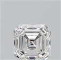 Natural Diamond 1.01 Carats, Asscher with  Cut, H Color, VVS1 Clarity and Certified by GIA