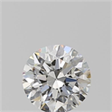 Natural Diamond 0.70 Carats, Round with Excellent Cut, H Color, SI1 Clarity and Certified by GIA