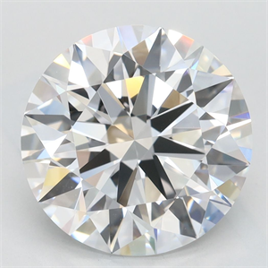 Picture of Lab Grown Diamond 4.39 Carats, Round with Excellent Cut, D Color, IF Clarity and Certified by GIA
