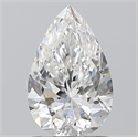 Diamante Natural 1.20 quilates, De pera , Color D, claridad SI1 y certificado GIA