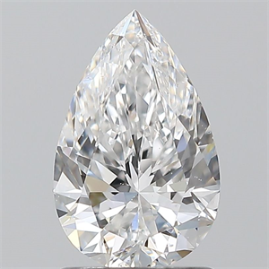 Foto Diamante Natural 1.20 quilates, De pera , Color D, claridad SI1 y certificado GIA de
