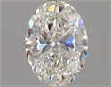 Natural Diamond 0.83 Carats, Oval with  Cut, H Color, SI1 Clarity and Certified by GIA
