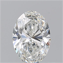 Natural Diamond 0.71 Carats, Oval with  Cut, G Color, IF Clarity and Certified by GIA