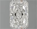Natural Diamond 0.62 Carats, Radiant with  Cut, F Color, SI1 Clarity and Certified by GIA