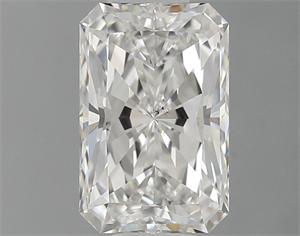 Picture of Natural Diamond 0.62 Carats, Radiant with  Cut, F Color, SI1 Clarity and Certified by GIA