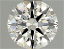 Natural Diamond 0.52 Carats, Round with Excellent Cut, J Color, IF Clarity and Certified by GIA