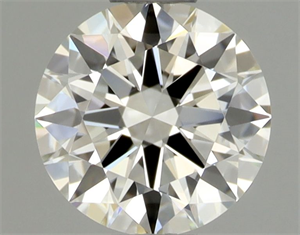 Picture of Natural Diamond 0.52 Carats, Round with Excellent Cut, J Color, IF Clarity and Certified by GIA