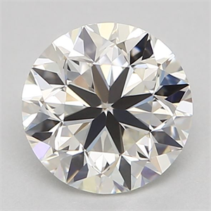 Picture of Natural Diamond 0.70 Carats, Round with Very Good Cut, I Color, IF Clarity and Certified by GIA