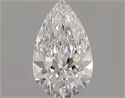 Natural Diamond 0.74 Carats, Pear with  Cut, D Color, VVS1 Clarity and Certified by GIA