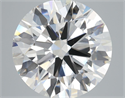 Lab Grown Diamond 7.03 Carats, Round with Ideal Cut, G Color, VS2 Clarity and Certified by IGI