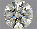 Natural Diamond 1.30 Carats, Round with Excellent Cut, N Color, SI2 Clarity and Certified by GIA