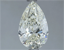 Natural Diamond 1.51 Carats, Pear with  Cut, K Color, VVS1 Clarity and Certified by IGI