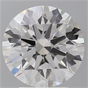 Lab Grown Diamond 3.57 Carats, Round with Ideal Cut, E Color, VVS2 Clarity and Certified by IGI