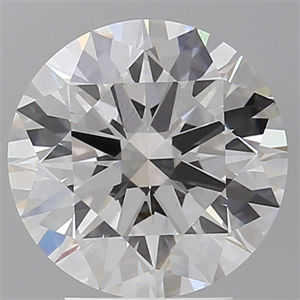 Picture of Lab Grown Diamond 3.57 Carats, Round with Ideal Cut, E Color, VVS2 Clarity and Certified by IGI
