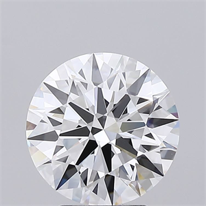 Picture of Lab Grown Diamond 3.08 Carats, Round with Ideal Cut, D Color, IF Clarity and Certified by IGI