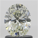 Natural Diamond 1.00 Carats, Oval with  Cut, K Color, SI1 Clarity and Certified by GIA