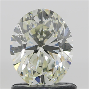 Picture of Natural Diamond 1.00 Carats, Oval with  Cut, K Color, SI1 Clarity and Certified by GIA