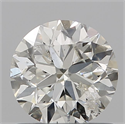 Natural Diamond 0.91 Carats, Round with Very Good Cut, I Color, I1 Clarity and Certified by IGI