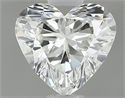 Natural Diamond 0.50 Carats, Heart with  Cut, G Color, VVS2 Clarity and Certified by GIA