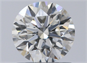 Natural Diamond 0.80 Carats, Round with Excellent Cut, H Color, VVS2 Clarity and Certified by GIA