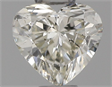 Natural Diamond 0.31 Carats, Heart with  Cut, J Color, SI2 Clarity and Certified by IGI