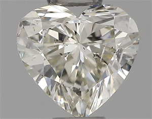 Picture of Natural Diamond 0.31 Carats, Heart with  Cut, J Color, SI2 Clarity and Certified by IGI