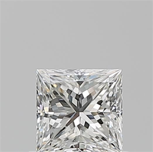 Picture of Natural Diamond 0.65 Carats, Princess with  Cut, H Color, VS2 Clarity and Certified by GIA