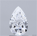 Natural Diamond 1.11 Carats, Pear with  Cut, D Color, IF Clarity and Certified by GIA
