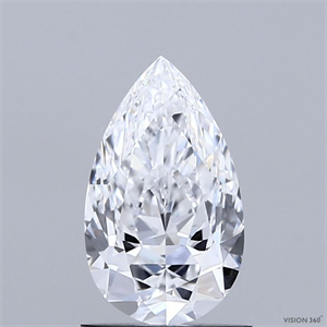 Picture of Natural Diamond 1.11 Carats, Pear with  Cut, D Color, IF Clarity and Certified by GIA