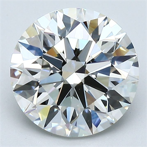 Picture of Natural Diamond 2.59 Carats, Round with Excellent Cut, J Color, VS1 Clarity and Certified by GIA