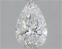Natural Diamond 0.91 Carats, Pear with  Cut, D Color, SI1 Clarity and Certified by GIA