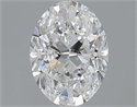 Natural Diamond 1.50 Carats, Oval with  Cut, E Color, SI1 Clarity and Certified by GIA