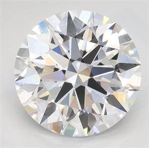 Picture of Lab Grown Diamond 2.33 Carats, Round with Ideal Cut, D Color, IF Clarity and Certified by IGI