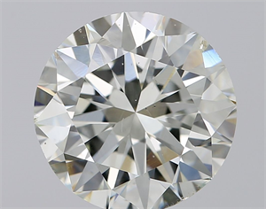 Picture of Natural Diamond 3.01 Carats, Round with Excellent Cut, H Color, SI1 Clarity and Certified by IGI