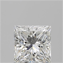 Natural Diamond 1.02 Carats, Princess with  Cut, G Color, VS1 Clarity and Certified by GIA