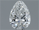 Natural Diamond 0.90 Carats, Pear with  Cut, E Color, VVS2 Clarity and Certified by GIA