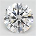 Lab Grown Diamond 2.51 Carats, Round with Ideal Cut, D Color, VVS1 Clarity and Certified by IGI
