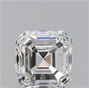 Natural Diamond 0.70 Carats, Asscher with  Cut, H Color, VVS2 Clarity and Certified by GIA