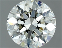 Natural Diamond 1.09 Carats, Round with Excellent Cut, K Color, IF Clarity and Certified by IGI
