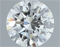 Natural Diamond 0.51 Carats, Round with Excellent Cut, H Color, VVS1 Clarity and Certified by IGI