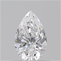 Diamante Natural 0.54 quilates, De pera , Color D, claridad VVS2 y certificado GIA